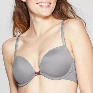 Auden lightly lined plunge bra (gray)